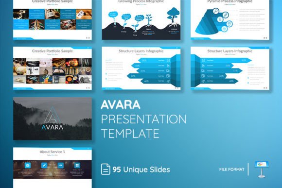 AVARA Keynote Presentation Template: Clean & Modern Slides