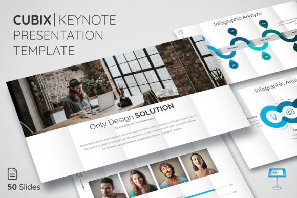 CUBIX Keynote Presentation Template: Design That Drives Growth