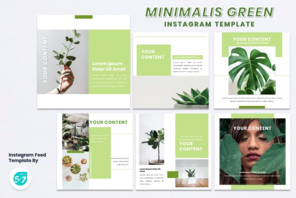 Elevate Your Grid: A Guide to the Minimalis Green Instagram Template