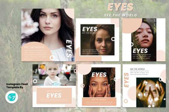Elevate Your Visual Strategy with Instagram Feed Template - Eyes