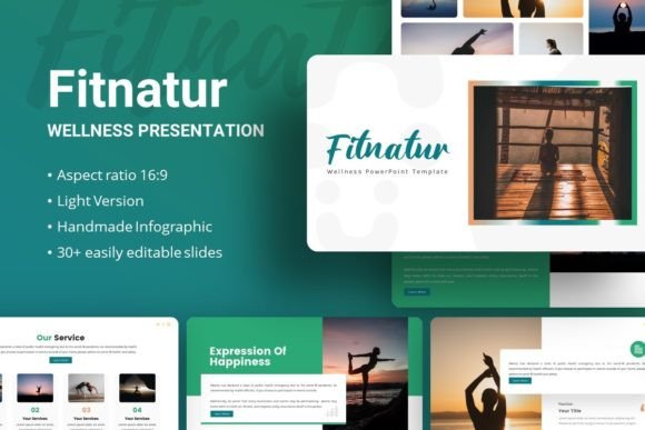 Fitnatur Wellness: A Clean Presentation Template for Any Project