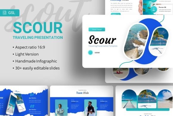 Google Slides - Scour: A Modern Template for Visual Storytelling