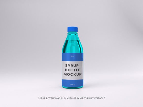 Mastering Product Presentation with Syrup Bottle Mockup Design Premium Psd