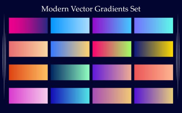 Modern Gradient Set: Vibrant Design Assets for Today's Creator