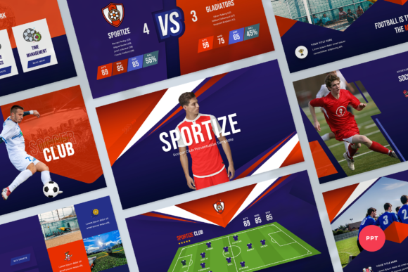 Modern Soccer & Football Club PowerPoint Template
