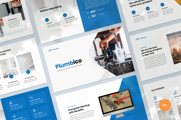Plumbing Google Slides Template: Elevate Your Service Business Presentations