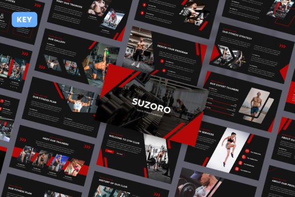 Suzoro – Gym & Fitness Keynote: A Dynamic Template for Powerful Presentations
