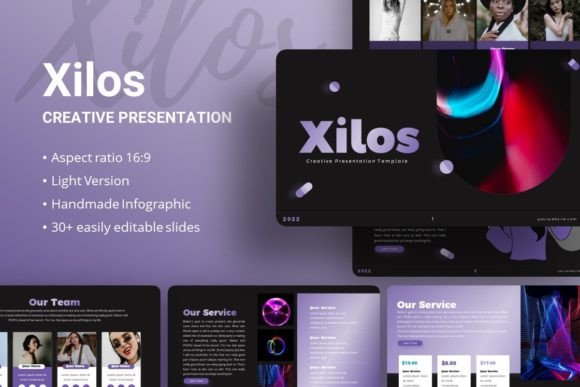 Xilos Creative Presentation Template: Design That Connects